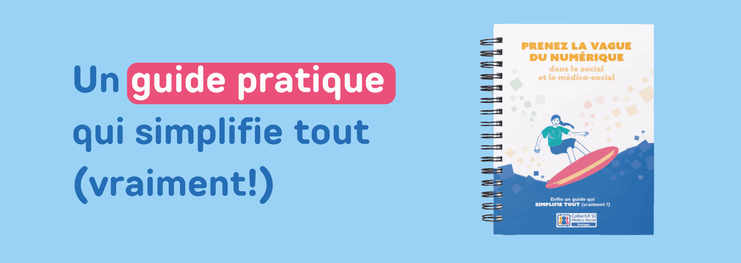 bandeau avec titre et l'image du guide